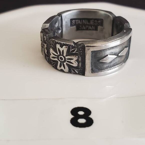 Stainless Steel Spoon Ring Size 8 - Picture 5 of 7
